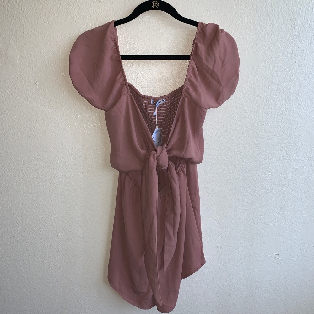 Princess Polly Pink Tie Romper, Size 6